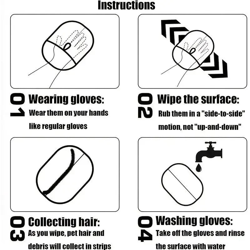Furplo™ Pet Hair Removal Gloves