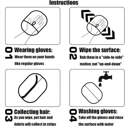 Furplo™ Pet Hair Removal Gloves